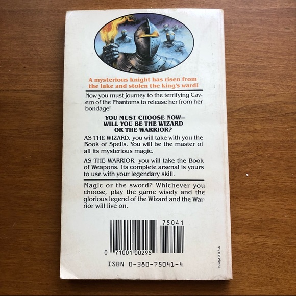 Wizards Warriors & You Book 13 Cavern Of The Phantoms RPG R L Stine Spine Crease - Picture 2 of 14